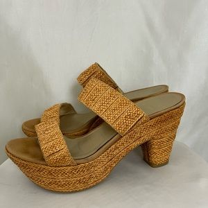 Stuart Weitzman Rattan Sandals
